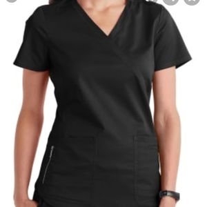 Charcoal gray- Medium scrub top